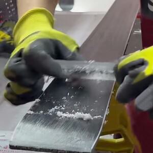 스노우보드 왁스 스크레이퍼 유지 보수 와이퍼 더블 보드 왁싱 제거 도구 2025 새해 선물