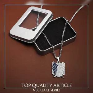 진격의거인 조사병단 자유의날개 리바이 소품 에거 에렌 목걸이 팬던트