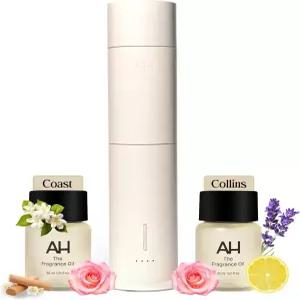 아우라 하우스 스마트 냉기 디퓨저 향기 오일 듀오 - 블루투스 앱으로 제어되는 가정용 디퓨저(콜린스