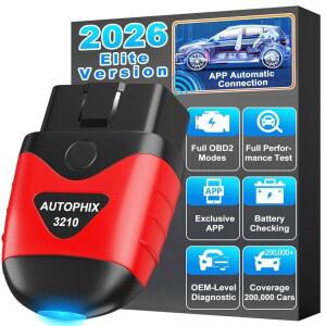 AUTOPHIX 3210 블루투스 OBD2 스캐너 향상된 범용 자동차 진단 스캐너, , 및 안드로이드용, 결함 코드 리더 플러스 배터리 테스터 고품질 최신 세대를 위한