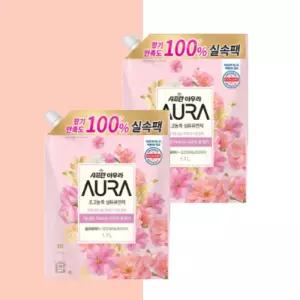 샤프란 아우라 윌유메리미 섬유유연제 리필 1.7L 2개