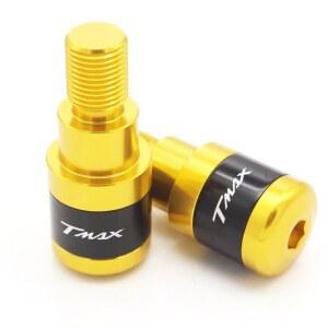 오토바이그립 오토바이 핸들 그립 엔드 프로텍터 야마하 TMAX Max 500 530 CNC 알루미늄 로고 액세서리