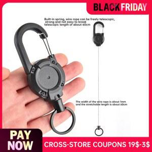 체인교체 개폐식 로프 후크 강력한 와이어 버클 배낭 키 체인 분실 방지 링 야외 휴대용 캠핑 액세서리