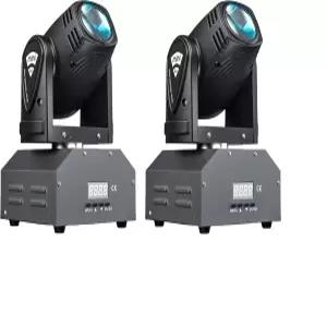 실내 디스코 KTV 클럽 파티용 XPC 2팩 50W 빔 워시 양면 RGBW 15/21 채널 DMX 512 무한 회전 헤드 LED