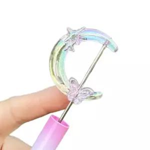 영롱 달 비즈  거꾸 빗꾸 볼꾸 볼펜 거울 빗 꾸미기 재료 만들기 키링 부자재 DIY