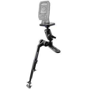 WINDFRD 카약 어군 탐지기 마운트, 변환기 장착 암 포함, 보트 트랙용 3.8cm(1.5인치) 볼 해양 전자 범용 플레이트, Scotty, Lowrance, Garmin 탐지기와 호환