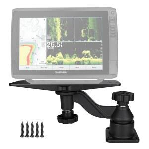 Velpaw 알루미늄 어군 탐지기 회전 암 마운트, 17.8cm(7인치)에서 40.6cm(16인치) 대형 탐지기, Lowrance, Garminbird 등과 호환되는 깊이 파인더 보트용