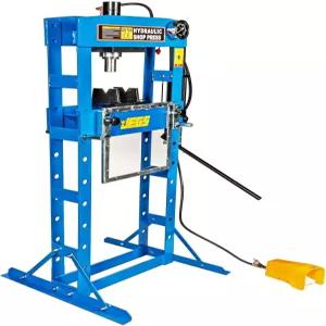 JEGS 20톤 유압 샵 프레스 플로어 마운트 에어 작동 풋 페달