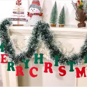 (골라가게) 크리스마스 모루 장식 벽트리 가랜드 소품 Bsi5+3Rwx