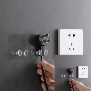 소품걸이 접착식걸이 벽걸이 3P 콘센트 걸이 정리 코드