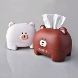 대형플라스틱박스 동물 모양 티슈 박스 탈착식 커버 대용량 케이스 소 돼지 자동차 홀더 가정용 용품