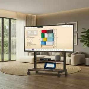 이동식 TV 거치대 대형 삼성 LG TLC 전자칠판 호환 선반형 무빙스탠드