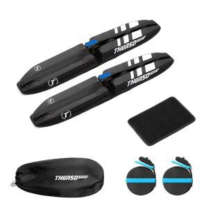 THURSO SURF 카약, SUP, 스노보드, 스키용 범용 소프트 루프 랙 - 패들 보드 및 야외 장비용 패딩 자동차 시스템 대부분의 차량에 적합 타이 다운 스트랩 보관 가방 포함