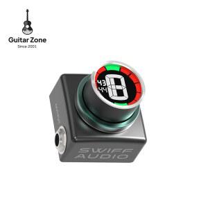마이크로킥보드led SWIFF AUDIO C20 크로매틱 기타 베이스 튜닝용 미니 페달 튜너 HD LED 디스플레이 조정 가능한 A4 범위 값 430 449Hz