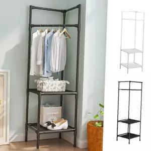 프리미엄 수납 스탠드 틈새 코너 키큰 옷걸이 옷장 선반