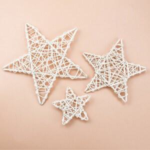 라탄 15 20cm 등나무 스타 프레임 인공 DIY 수제 매달려 웨딩 화환 크리스마스 장식