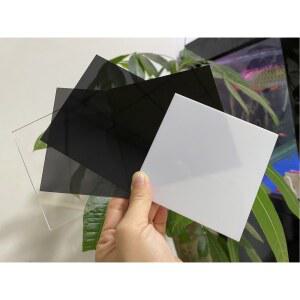 1MM아크릴판 DIY SCRAFTS PAITING 아크릴 정사각형 LED 보드 위한 유리 디스크 1MM 커버를 플라스틱 검정 회색 플렉시 스크린 반투명