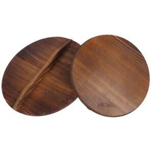 나무뚜껑 돌솥 덮개 냄비뚜껑 맞춤형 철제 뚜껑 항아리 대형 가마솥뚜껑 DS 탄화색