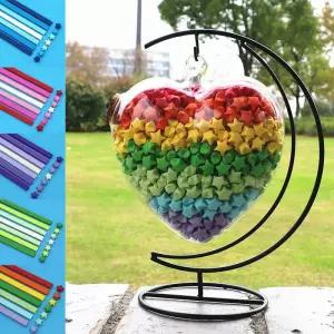 종이학 하트 유리병 인테리어 장식 학병 기념일 선물 코르크 장식용