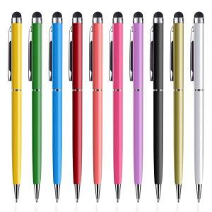 [미국배송] 터치스크린용 스타일러스 펜 펜 10팩 고정밀 커패시티브 2 IN 1 볼펜 스타일리스트 폰 패드 태블릿 노트북 킨들 삼성호환 삼성제품호환 올 터치스크린 장치용 유니버설