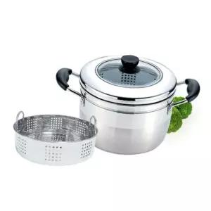 찜통냄비 키친플라워 인덕션 찜기 찜냄비 찜통 채반 찜솥 20cm