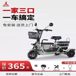 세발 전기자전거 삼발이 배달용 고성능 픽업 절대넘어지지않는 등받이 여성 배달 등원