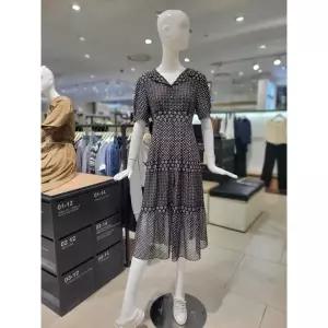 [롯데백화점]쥬크 패턴쉬폰반팔티어드원피스Z233MSE007