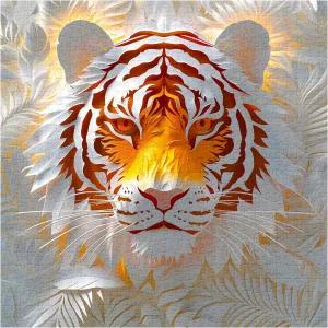 호랑이 동물 퍼즐 1000개 정글 종이 컷 직소 홈 데코용 어려운 야생동물 도전
