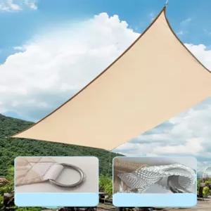 차양막 캐노피 옥상 테라스 접이식 그늘막 야외 천막 베이지화이트 대형