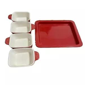 스타우브 세트 사각볼 나눔 그릇 트레이 40511