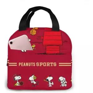 보냉백 가방 차량용 쿨러 Snoopy 스누피 4 남녀 겸용 세련 대용량 보온 휴대용 도시락 통 경량 고급 단열