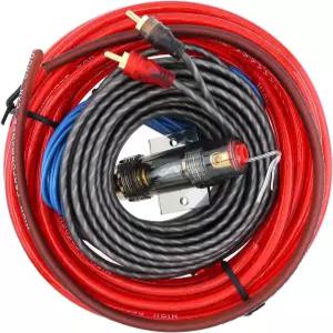 DriSentri 8 게이지 앰프 배선 키트 자동차 오디오 와이어 1세트 스피커 우퍼 케이블 파워 라인 전원선 및