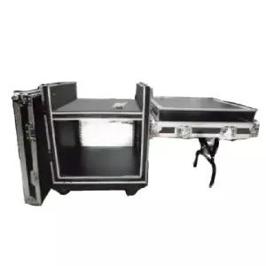 이동식 음향 랙케이스 충격 방지 랙 앰프 캐비닛 오디오 선반 콘솔 상부 장착 하드케이스