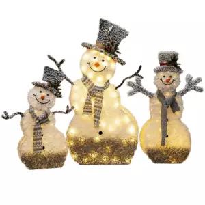 대형 눈사람 3종 세트 장식 루돌프 스튜디오 쇼핑몰 조형물 포토존 스마일 트리 매장 인형