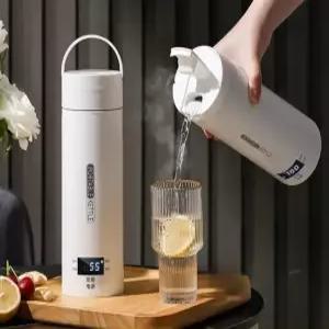 휴대용 전기포트 텀블러 끓이는 충전식 차량 여행 티포트