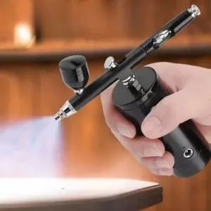 도색 스프레이 페인트 블랙0.m충전식 분사기