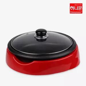 국산 파티팬 원형 전기쿠커 냄비 뚜껑포함 온도조절 피자팬 DW-5600
