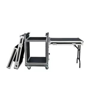 이동식 음향 랙케이스 하드 랙캐비넷 음향장비 상부 바퀴 선반 앰프 케이스