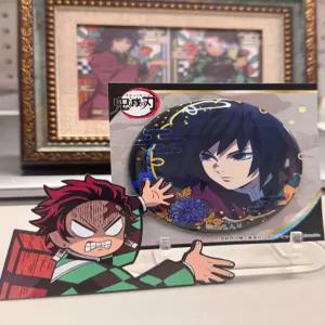 귀멸의 칼날 아크릴 카드 스탠드 아트 작품 기유 탄지로 무이치로 도마 캐릭터 굿즈 귀칼