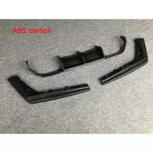 BMW 3 4 시리즈 14-19 V 스타일 ABS 바디킷 리어 범퍼 립 디퓨저 카본 파이버