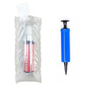 하우스 팩 50개 4인치 x 8인치 팽창식 에어 베개 파우치 프로텍터와 대형 포장 및 배송용 펌프 . 포장용 에어백