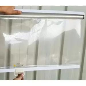 프리미엄 쇼케이스 롤스크린 냉장고 투명 블라인드 가림막 편의점 60 65cm 구멍 있음