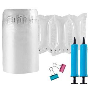 펌프 400개와 함께 배송용 에어 베개, 포장 대신 풍선 에어백, 모양 3.54인치 x 7.87인치 포장용 박스 필러 지갑 스터퍼