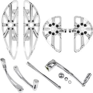 HDBUBALUS 모터사이클 프론트 리어 플로어보드 드라이버 조수석 풋보드 페그 시프트 레버 링키지 브레이크