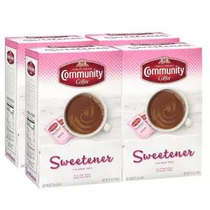 커뮤니티 커피 핑크 감미료 패킷 1600 카운트 400 카운트(4팩)
