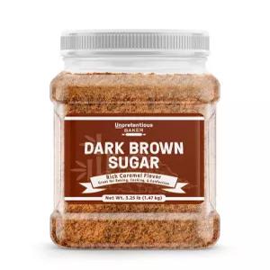 가식 없는 다크 브라운 슈가 베이킹에 적합 풍부한 캐러멜 향 감미료(3.25파운드)