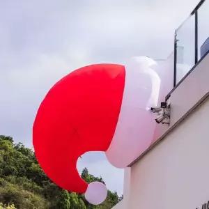 대형 산타 모자 성탄절 장식 대형모자 부드러운 에어