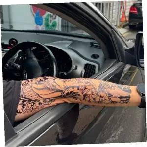 팔뚝 타투 스티커 용 문양 이레즈미 디자인 임시 문신 방수 지속력 파티 행사