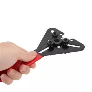 호환  자동차 에어컨 클러치 고정 도구 AC 수리 렌치 컴프레서 클러치 허브 제거기 R134a 이중 용도 AC 수