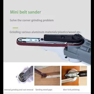 호환  220v 튜브 벨트 샌더 폴리 셔 스테인레스 스틸 튜브 가공 연마 도구 용 휴대용 연마